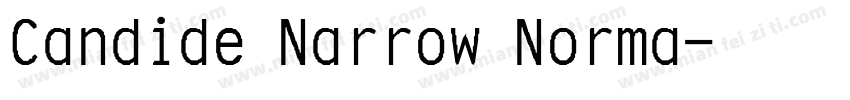 Candide Narrow Norma字体转换